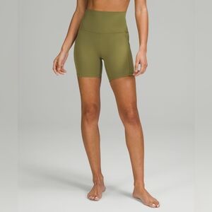 Lululemon align short with pockets 6" size 12 bronze green
